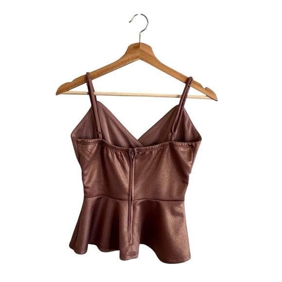 Trixxi Pink Mauve Y2K Top Size S Babydoll Victorian Metallic 90’s - Picture 2 of 6